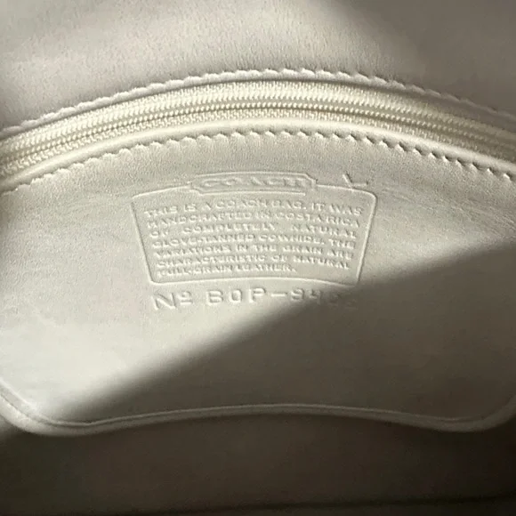 Coach Off-White Leather Backpack - Picture 4 of 5